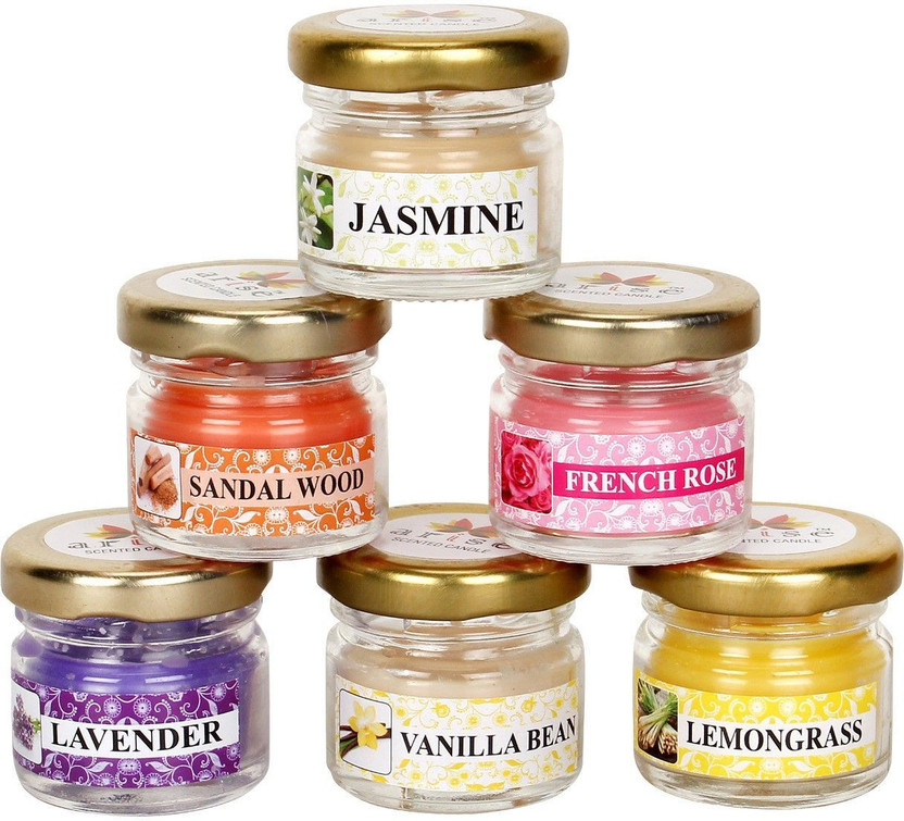 AKH69 ARISE Scented Candle Set Candle(Multicolor, Pack of 6)