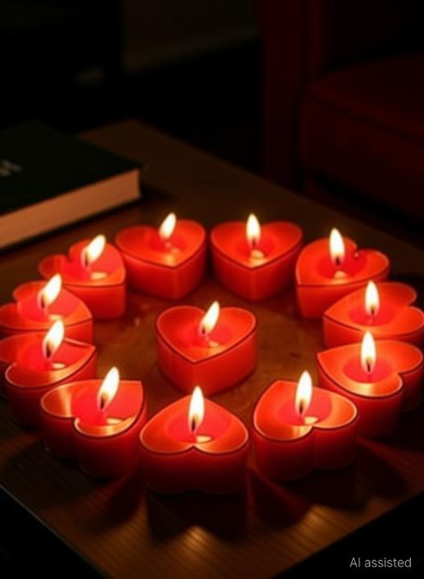 Sinu Craft Special moment Heart Shaped Red Candles scented Red Love Romantic Heart Shape Candle (Red, Pack of 10) Candle(Red, Pack of 10)