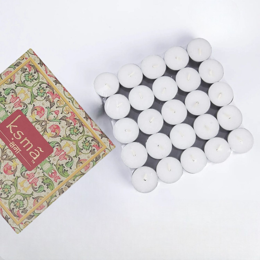 KSMA KSMA Home Décor Basil Fragrance Scented Tealight Candles (Set of 30) Candle(White, Pack of 1) - Flipkart Deal