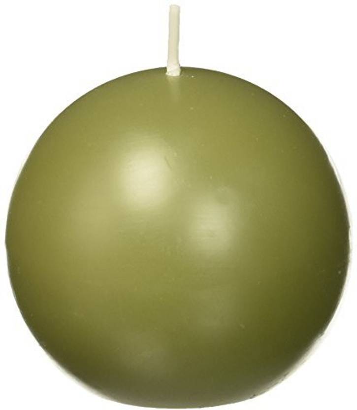 Zest Candle 6 Piece Ball Candles 3 Inch Sage Green Candle Price in