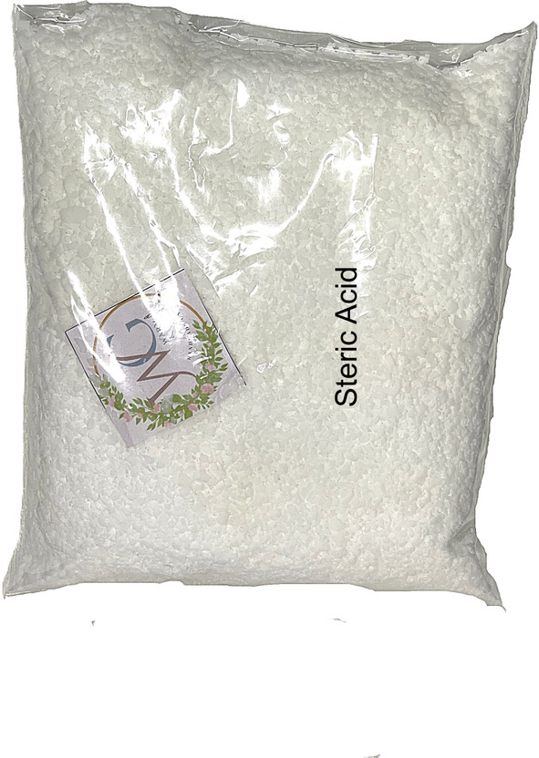 WarmandGlow Stearic Acid for DIY Soaps, Candles Making, DIY (Pack of 400 Grams) Candle(White, Pack of 1)