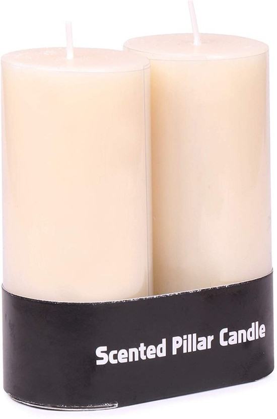 PEEPRESION PEEPRESION Premium Long burning time jasmine Scented Smokeless Mini Pillar Candle(Beige, Pack of 2) - Flipkart Deal