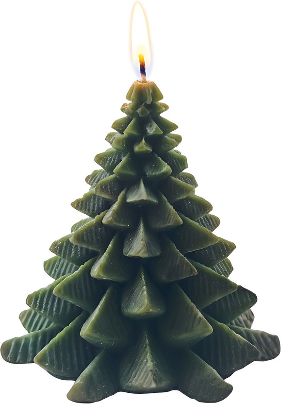 Smart Smart Garden Christmas Tree Candle – Festive Holiday Decor with Warm Seasonal Glow Candle(Green, Pack of 1) - Flipkart Deal