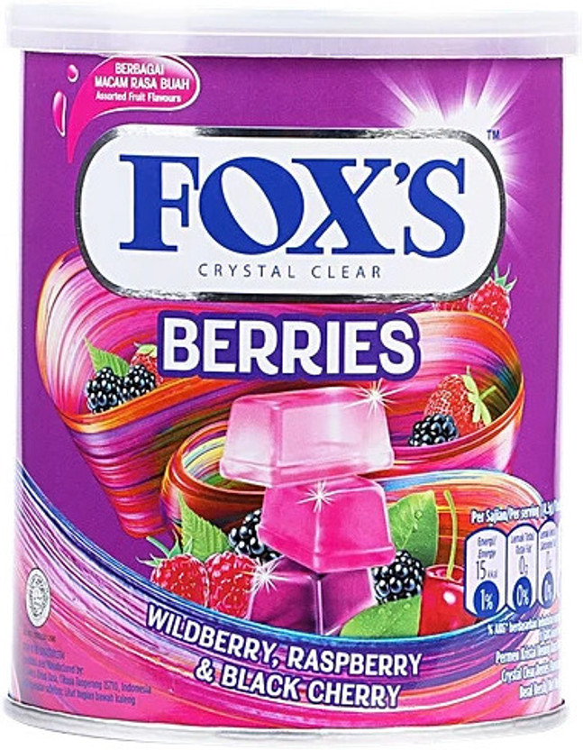 FOX'S Crystal Clear Candy Berries Candy Berries Candy(170 g)