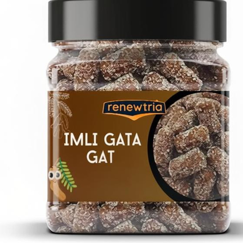 RENEWTRIA Gatagat Imli Candy (Churan) | Khatta Mitha Swad | Candy Jar Pack Imli Candy(200 g)
