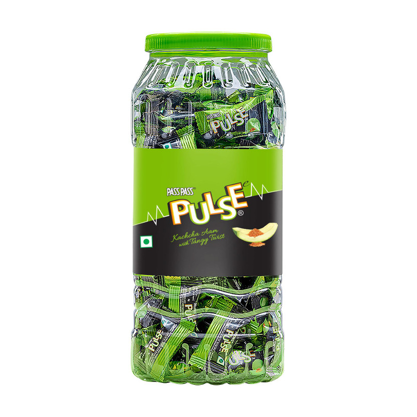 Pulse Pulse Kachcha Aam Candy Jar | Raw Mango Candy with Chatpata Masala | 708.75g Kachcha Aam Candy(708.75 g) - Flipkart Deal