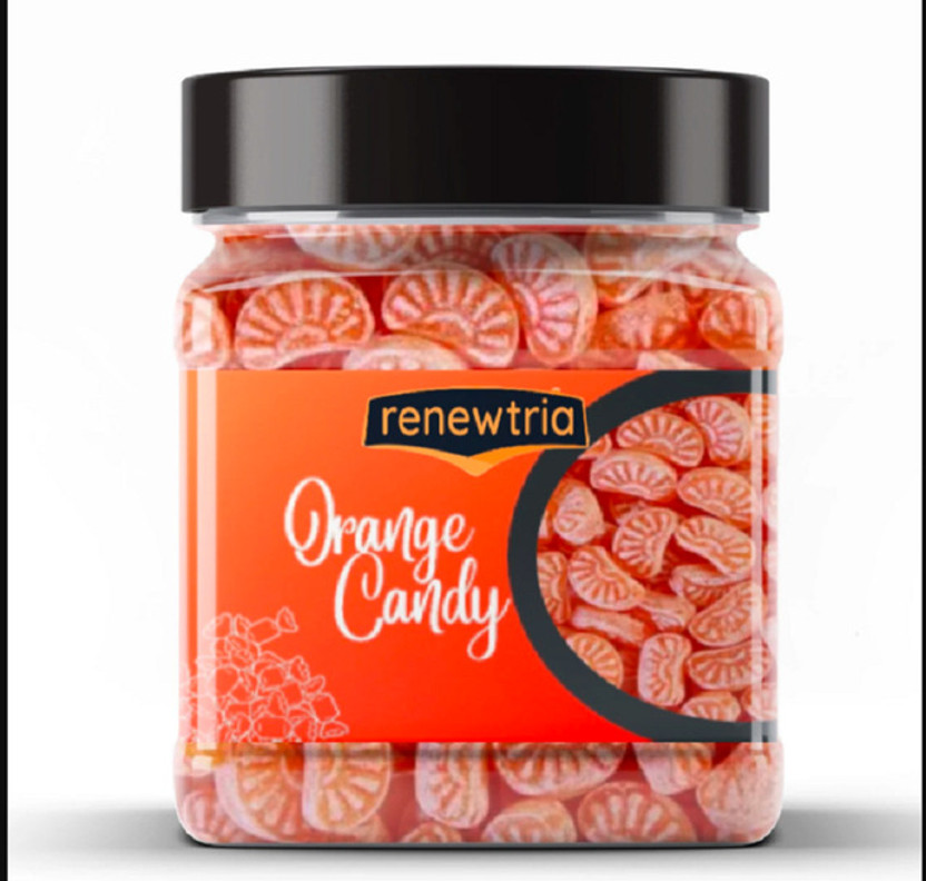 RENEWTRIA Orange Candy /orange Toffee |Orange candy | Mouth Freshener | Orange Candy(400 g)