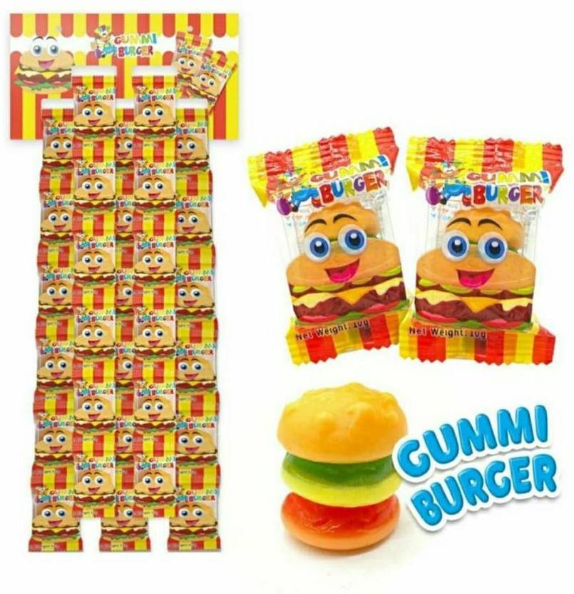 Campfire Gummy Burger 60 pcs Packet (IMPORTED FROM USA) Mixed Fruit Candy Price in India Buy
