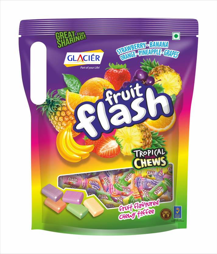 Glacier Fruit Flash Toffee | Fruit Flavoured Chewy Toffee|5 Delicious ...