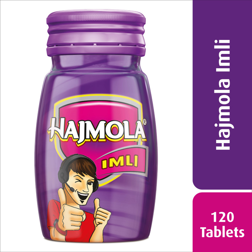 Hajmola Digestive - 120 Tablets (Imli Flavour) | Tasty & Chatpata | Ayurvedic Imli(120 pieces)