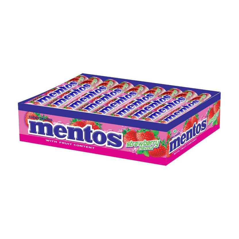 Mentos Mentos Chewy Strawberry Toffee(18 x 36.4 g) - Flipkart Deal