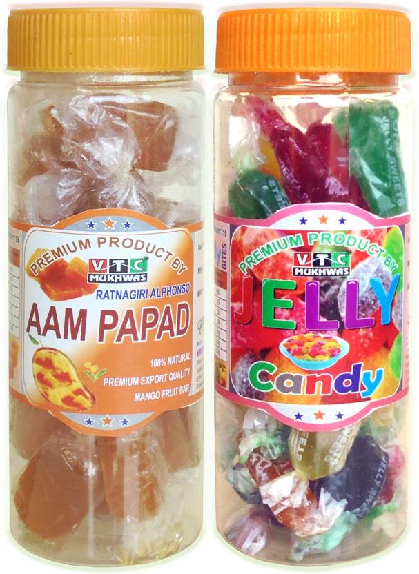 VTC Natural Mango Slice Mango Papad/Aam Papad Or Fruit Jelly Toffee