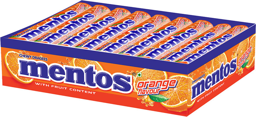 Mentos Chewy Toffee Orange Toffee(18 x 36.4 g)