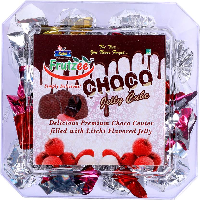 FRUTZEE Chocolate Filled with Litchi Flavored Jelly Crystal Gift Pack