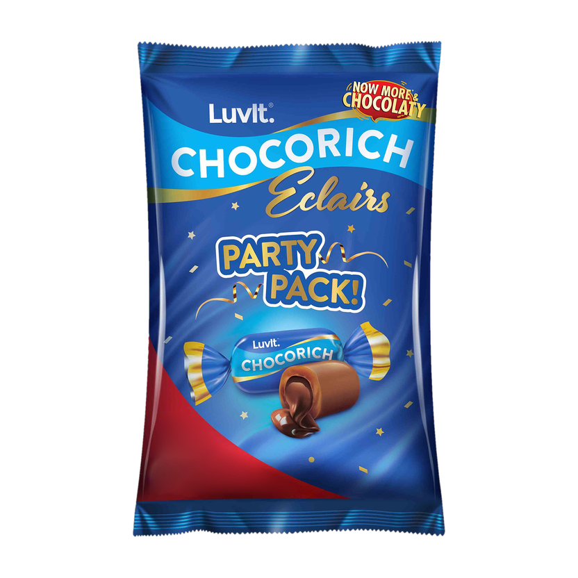 LuvIt LuvIt Eclairs Party Pack Choco Toffee(390 g) - Flipkart Deal