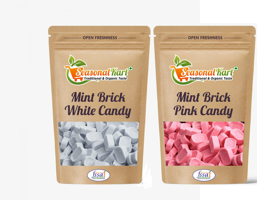 Seasonal Kart Combo Mint Brick White Candy & Mint Brick Pink Mint Mint(2 x 0.1 kg)