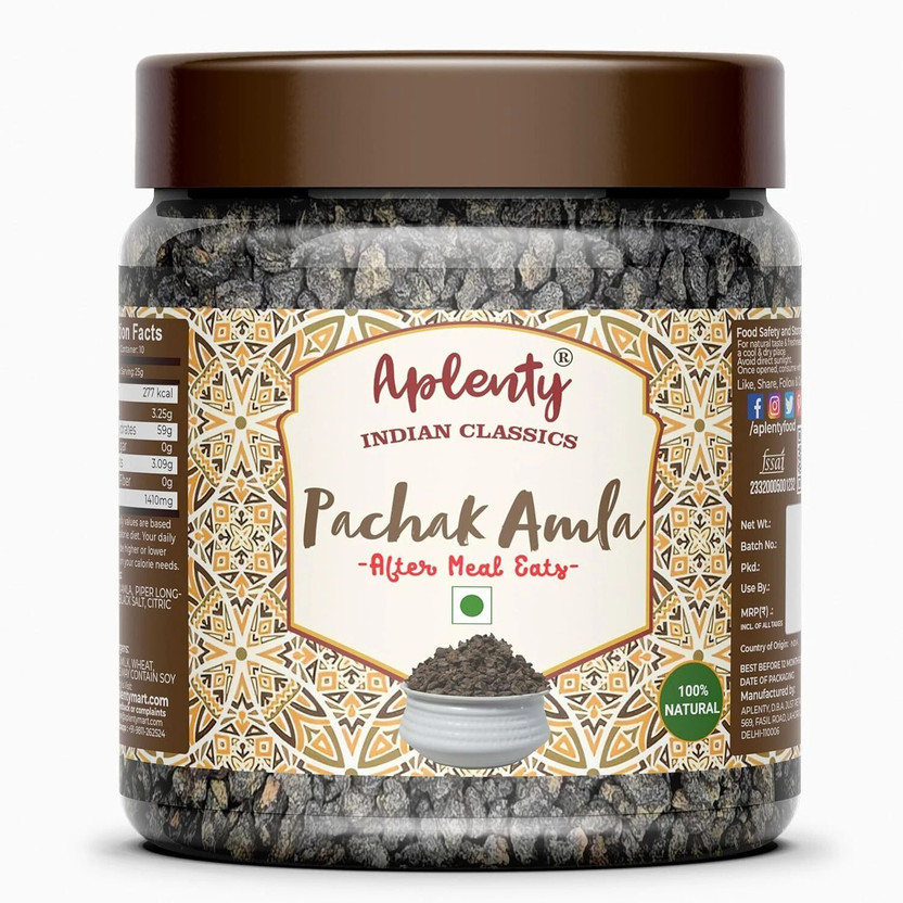 APLENTY Amla Pachak Salted | Dried Khatta Aamla | Gooseberry | Tangy Avla Tangy Mouth Freshener(200 g)