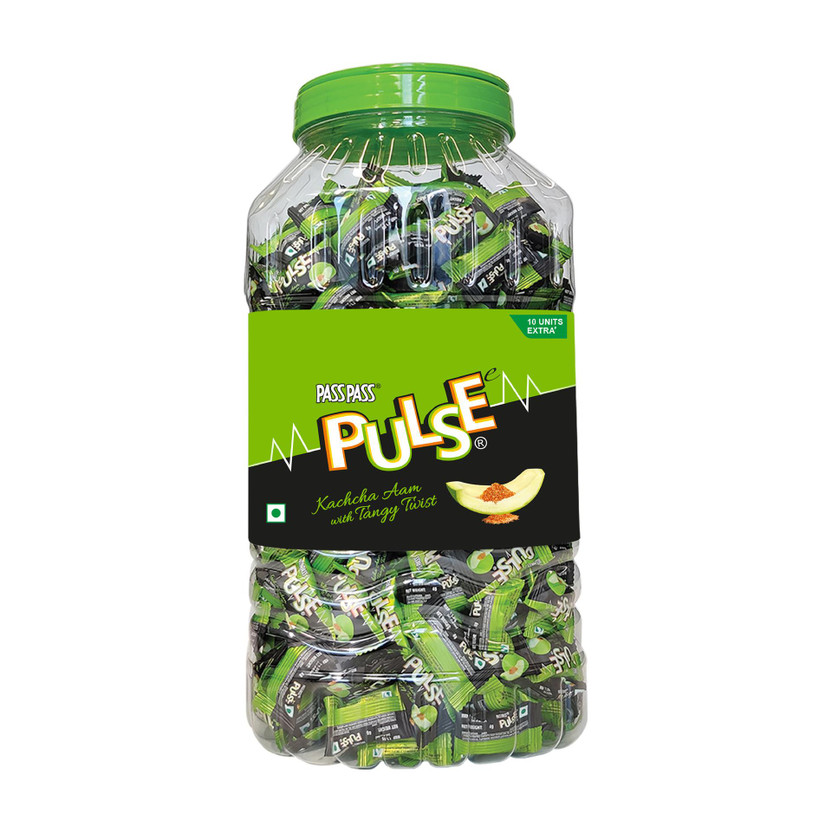 Pulse Pulse Kachcha Aam Candy Jar | Raw Mango Candy with Chatpata Masala | 2632.5g Kachcha Aam Candy(2632.5 g) - Flipkart Deal