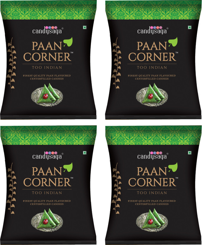 candysaga Paan Corner Paan Flavoured Candy Set of 4 Packets Paan Candy(4 x 1 pieces)