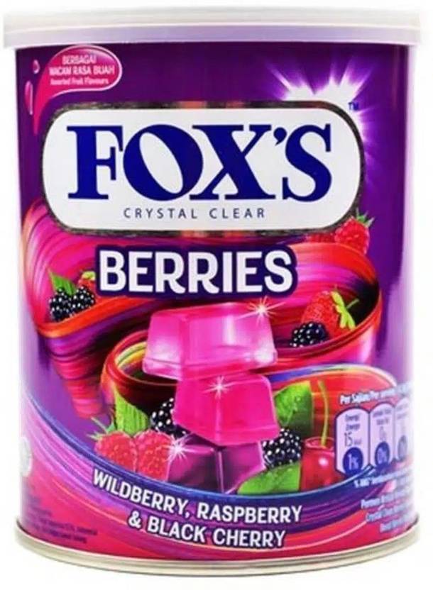 FOX'S CRYSTAL CLEAR BERRIES ( wildberry & Raspberry & Black Cherry