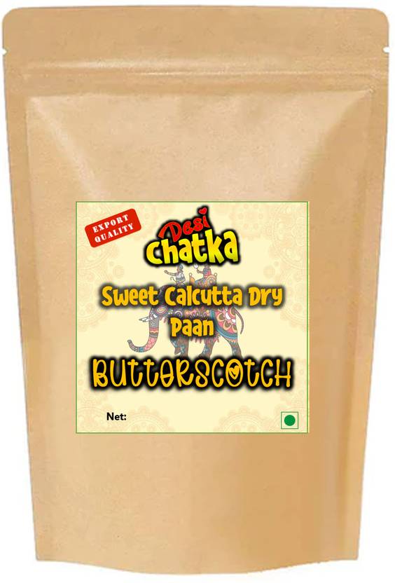 Desi Chatka Special Calcutta Dry Paan Butter Scotch Flavor 1 kg in a