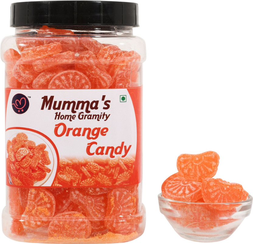 Mumma's home gramity Orange Toffee | Narangee Candy | Vegetarian orange Candy(250 g)