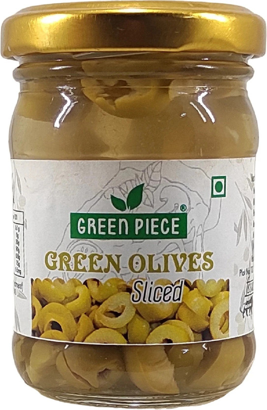 GREEN GREEN PIECE Green olives Sliced (120 gm) Olives(120 g) - Flipkart Deal
