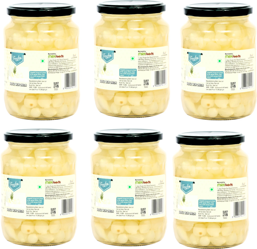 Freshos Cocktail Onion | Mildly Sweet & Crunchy, Ideal for Pickling Vegetables Vegetables(680 g, Pack of 6)