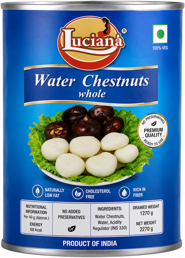 Luciana Luciana Water Chestnuts Whole in Water 567g Vegetables(567 ml) - Flipkart Deal