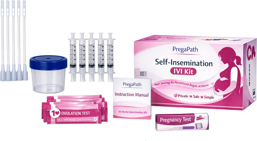 PregaPath Self Inseminate Conceive Kit, At-Home IVI-IUI, Medical-Grade, Safe-Natural-Easy Intravenous  Cannula(Pack of 5)