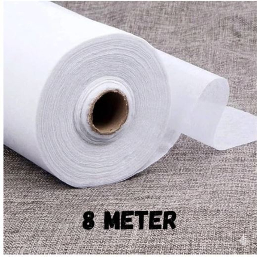 SULPHA Paper_8m Cotton Acid Free Canvas Pad, Canvas Roll, Stretched Canvas Board (Set of 1)(White)