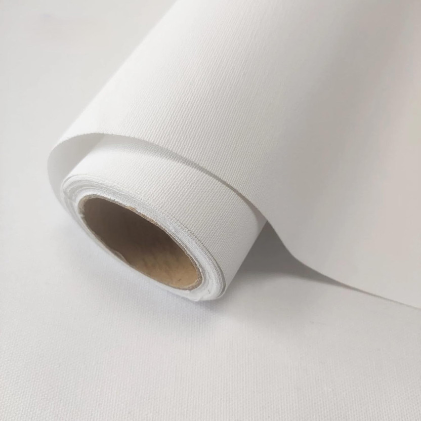 ZEN TREK 6 " X 5 MTR CANVAS ROLL Cotton Grain Canvas Roll (Set of 1)(White)