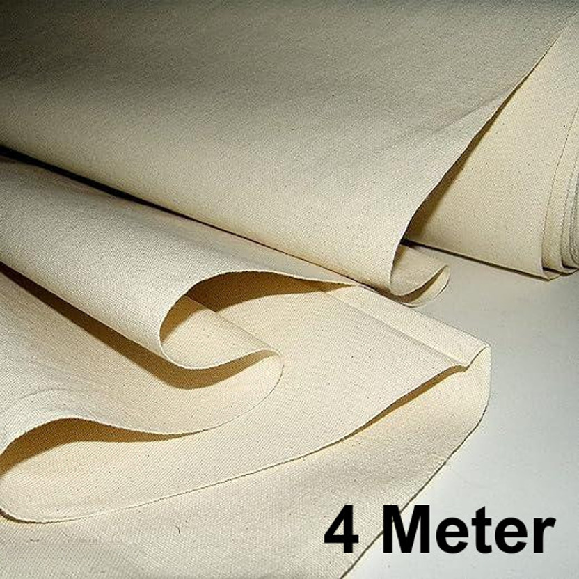 Optica Weaves Duck Cotton Soft Touch Canvas Roll (Set of 1)(Beige)