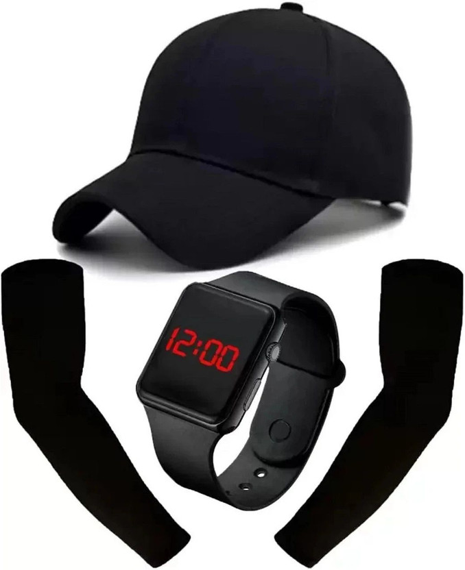 FLEXCY Embellished, Solid, Self Design Cricket Cap(Pack of 3)