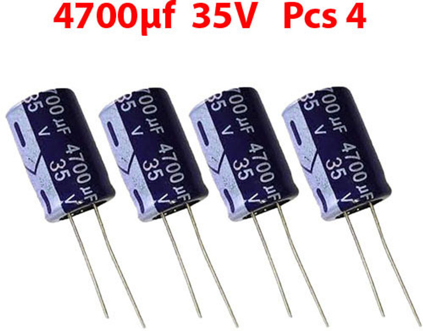 ELPH ELPH 4 Pcs 4700uf 35V Electrolytic Capacitor 4700 Micro Farad 35 Volt Condenser Electrolytic Capacitor(Pack of 4) - Flipkart Deal