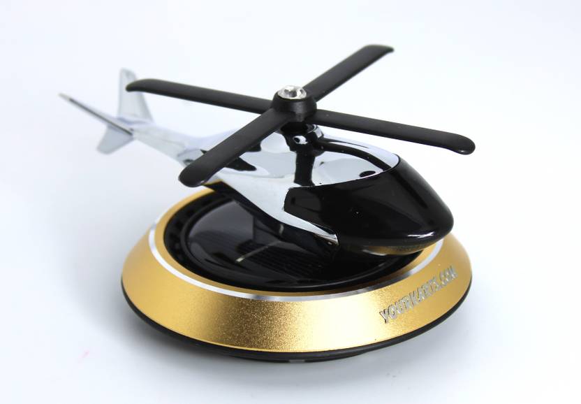 METAL Solar Powered Rotating HelIcopter Car Air Freshener