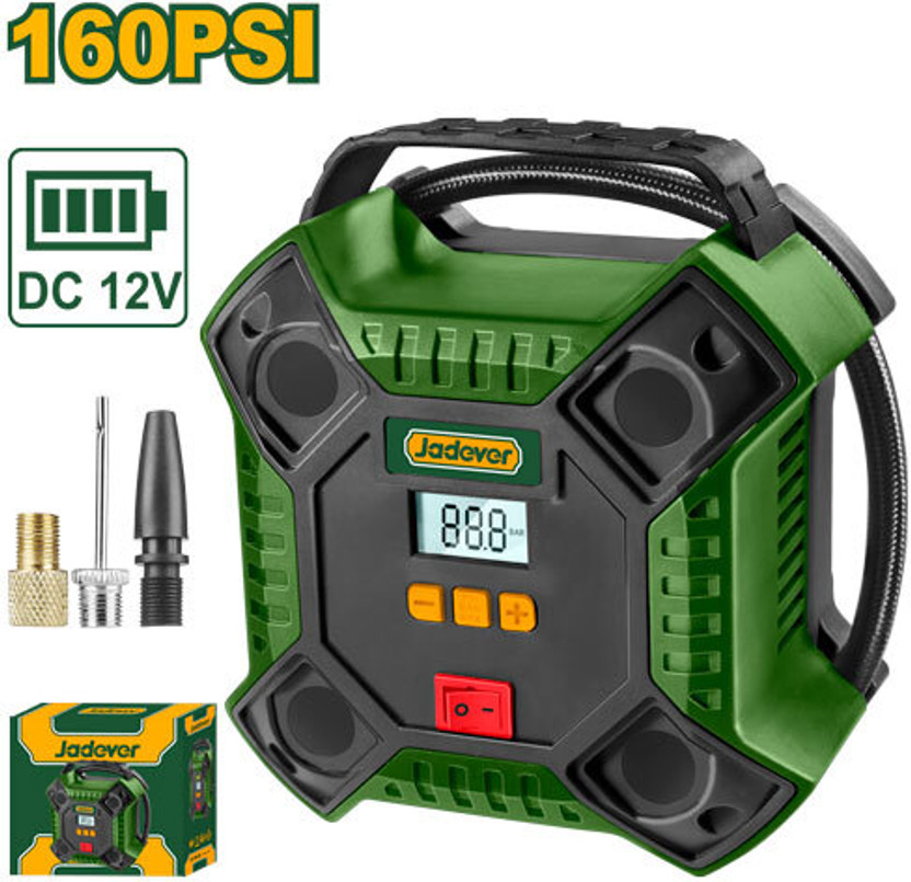 JADEVER JDAAC511 160 psi Tyre Air Pump for Car & Bike