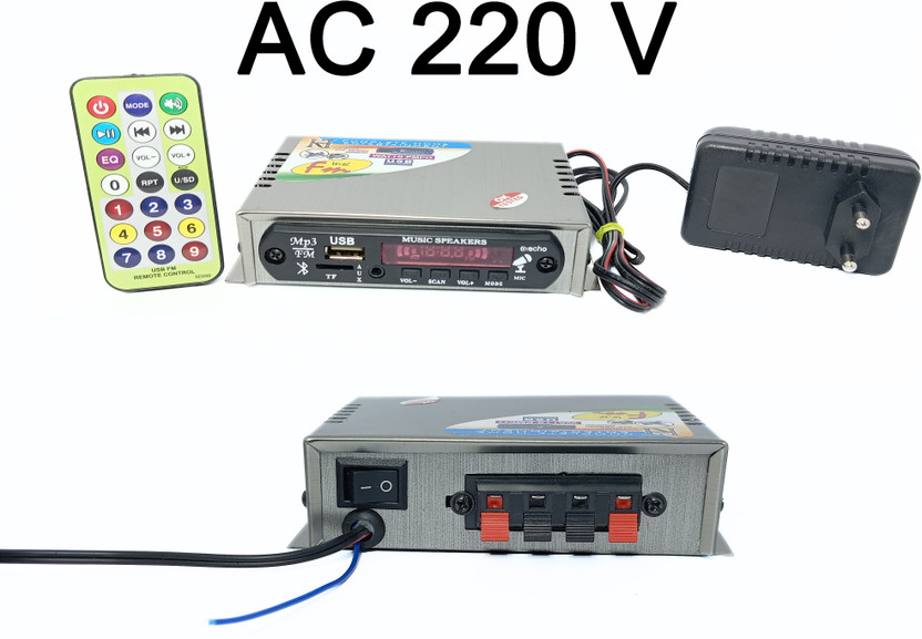 HSNAKE NEW BLUETOOTH AMPLIFIER 220 V AC 20 W AV Control Amplifier(Silver)