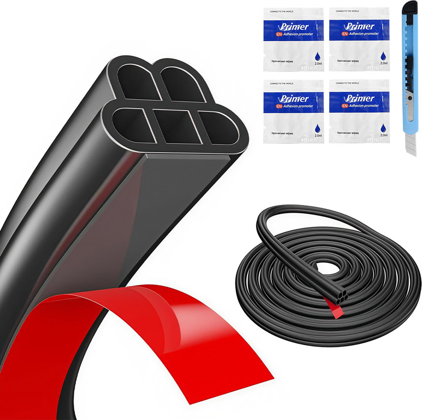 Zorbes Universal Car Door Rubber Seal Strip Car Beading Roll For Door(10 m)