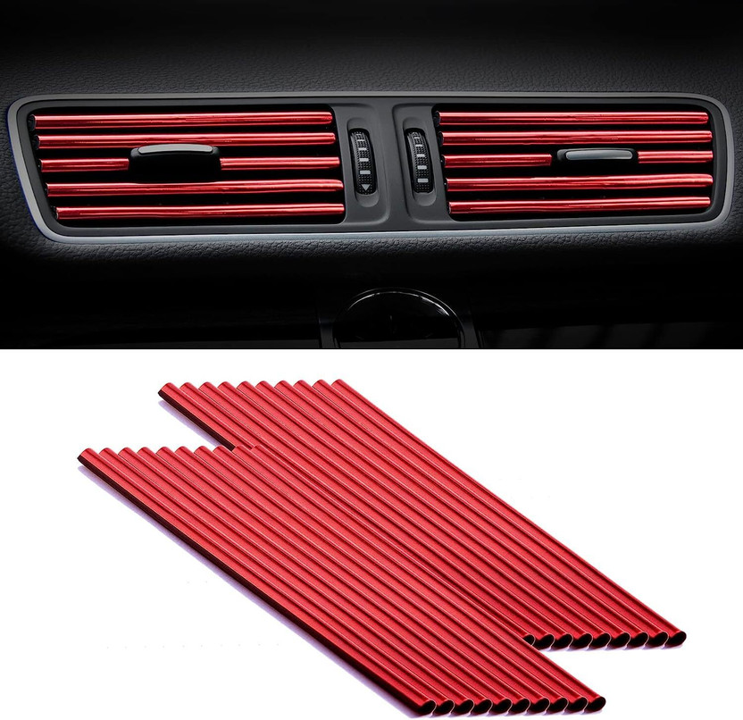 WEMOL 10 pcs Car Air Conditioner Decoration Strip Car Beading Roll For Window Sill(5 m)