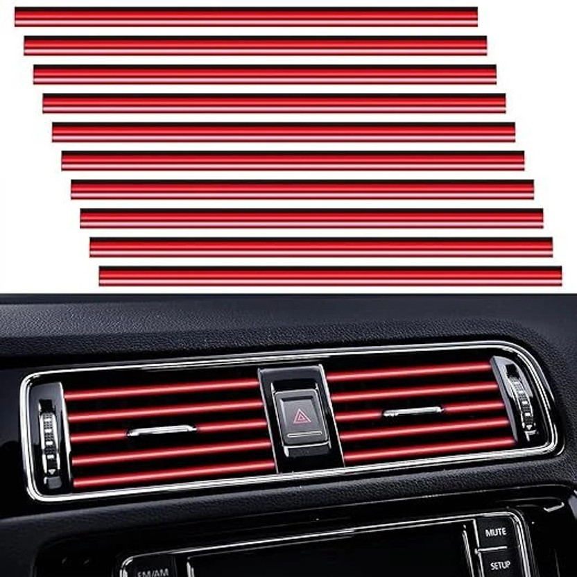 Windwarrior Universial red Car Air Conditioner Vent Car Beading Roll For Window(5 m)