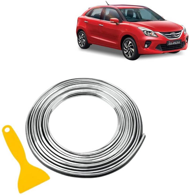 RD Universal Metallic Silver Molding Trim StripCar Beading Roll For
