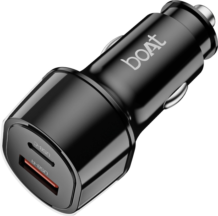 boAt 55 W Qualcomm 3.0 Turbo Car Charger(Black)