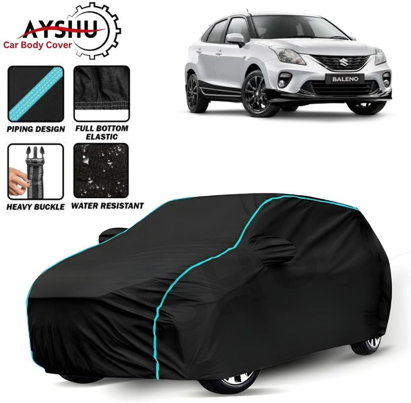 AYSHU Car Cover For Maruti Suzuki Baleno, Baleno 1.2 Alpha, Baleno 1.2 CVT Delta, Baleno 1.2 CVT Zeta, Baleno 1.2 Sigma, Baleno 1.6i (With Mirror Pockets)(Black, Red, For 2011, 2012, 2013, 2014, 2015, 2016, 2017, 2018, 2019, 2020, 2021, 2022, 2023, 2024 Models)