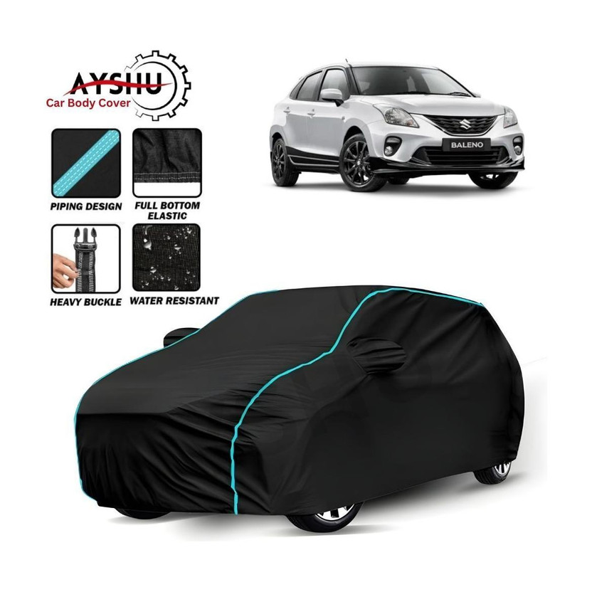 AYSHU Car Cover For Maruti Suzuki Baleno, Baleno 1.2 Alpha, Baleno 1.2 CVT Delta, Baleno 1.2 CVT Zeta, Baleno 1.2 Sigma, Baleno 1.6i (With Mirror Pockets)(Black, Red, For 2011, 2012, 2013, 2014, 2015, 2016, 2017, 2018, 2019, 2020, 2021, 2022, 2023, 2024 Models)