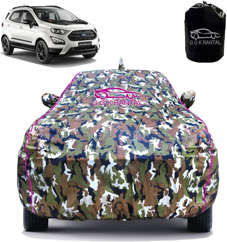 G G K RANTAL Car Cover For Ford Ecosport (With Mirror Pockets)(Multicolor, For 2013, 2014, 2015, 2016, 2017, 2018, 2019, 2020, 2021, 2022, 2023 Models)