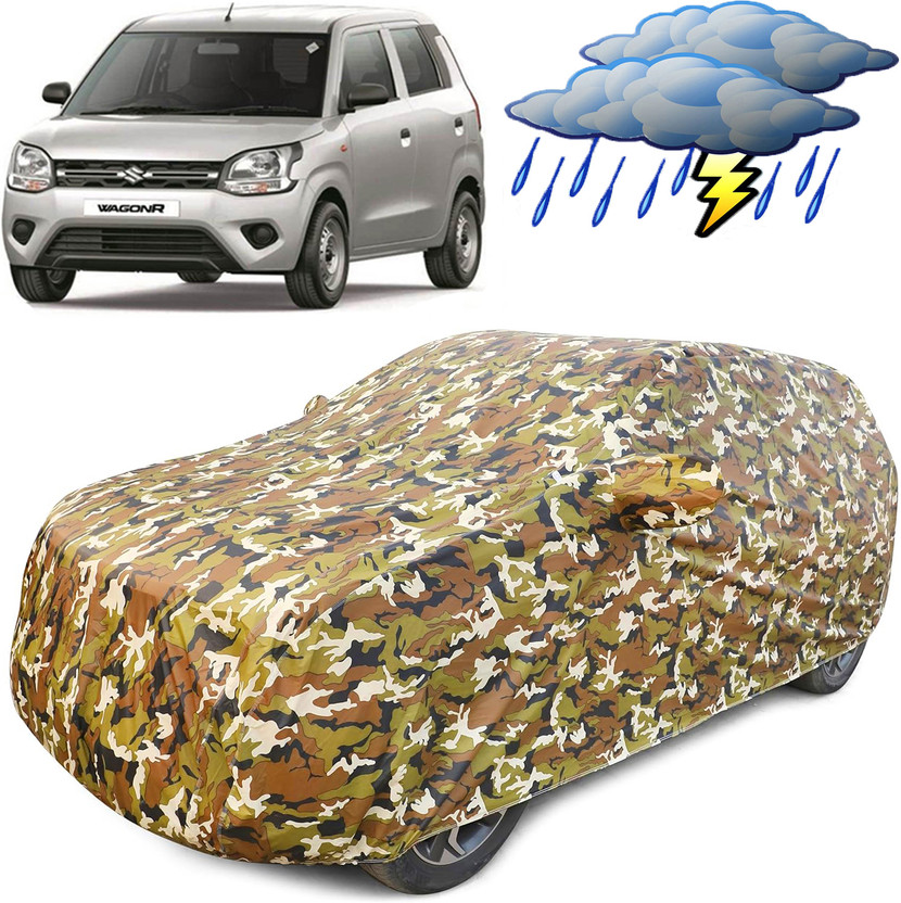 H-Jarkes Car Cover For Maruti, Maruti Suzuki WagonR, Wagon R LXI, Wagon R VXI (With Mirror Pockets)(Multicolor, For 2021, 2022, 2023, 2024 Models)