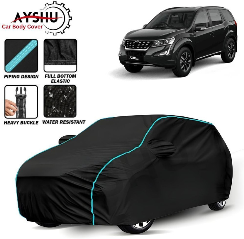 AYSHU Car Cover For Mahindra XUV 500, XUV500 AT W10 AWD, Universal For Car (With Mirror Pockets)(Black, Red, For 2011, 2012, 2013, 2014, 2015, 2016, 2017, 2018, 2019, 2020, 2021, 2022, 2023, 2024 Models)