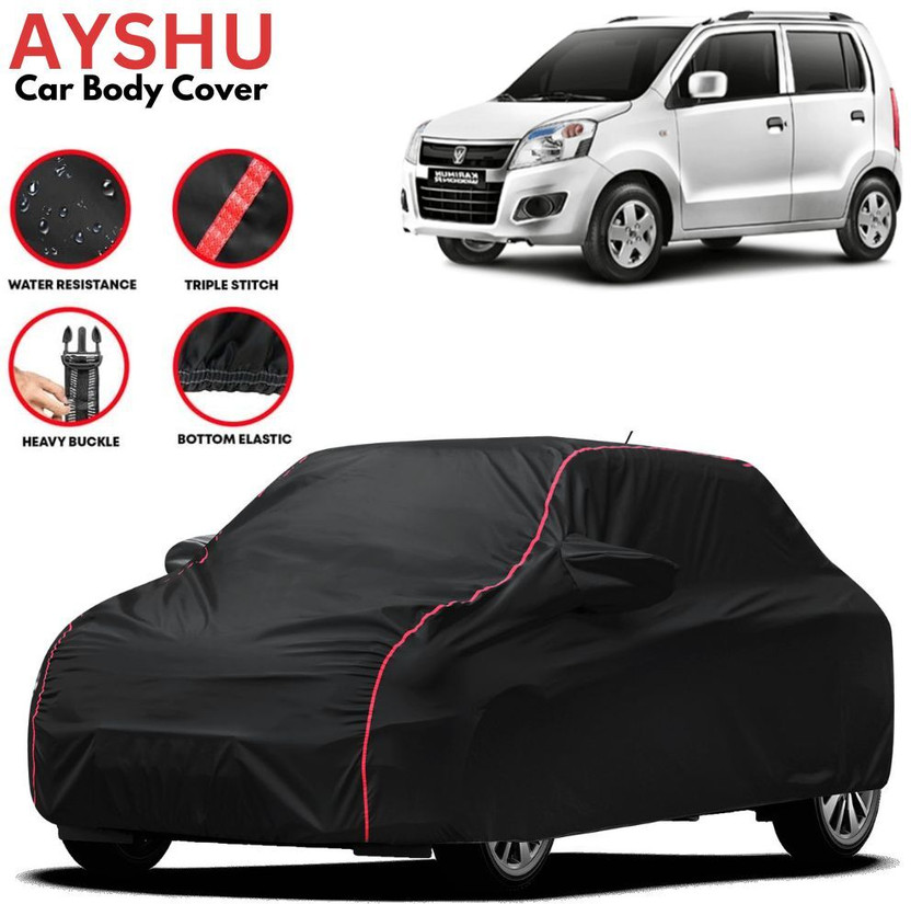 AYSHU Car Cover For Maruti Suzuki Wagon R, Wagon R 1.0, Wagon R 1.1L 16V, Wagon R ABS, Wagon R AMT VXI, Wagon R AMT VXI Option, Wagon R AX, Wagon R CNG LXI, Wagon R CNG LXI Opt, Wagon R D, Wagon R DLX, Wagon R EV, Wagon R EX, Wagon R LX, Wagon R LXI, Wagon R LXI CNG, Wagon R LXI CNG Optional, Wagon 