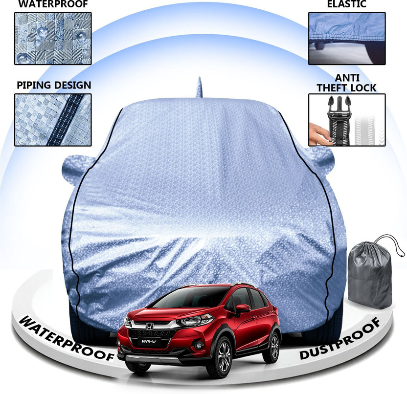 CARZEX Car Cover For Honda WRV (With Mirror Pockets)(Silver, For 2012, 2013, 2014, 2015, 2016, 2017, 2018, 2019, 2020, 2021, 2022, 2023, 2024, 2025 Models)